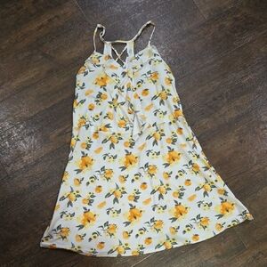 No Boundaries Yellow and Green Floral Dress